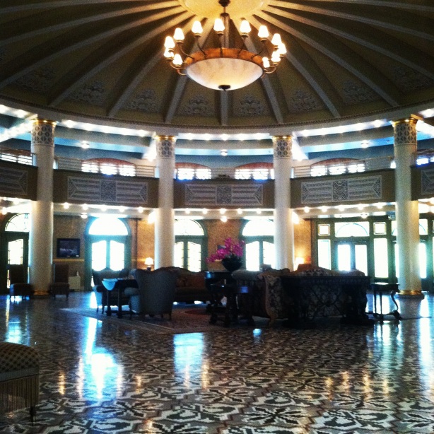 A beautiful ballroom in the West Baden Springs Resort.  Photo by Bastion Crider of Grace at Arms (GRACE@ARMS) March 2012.